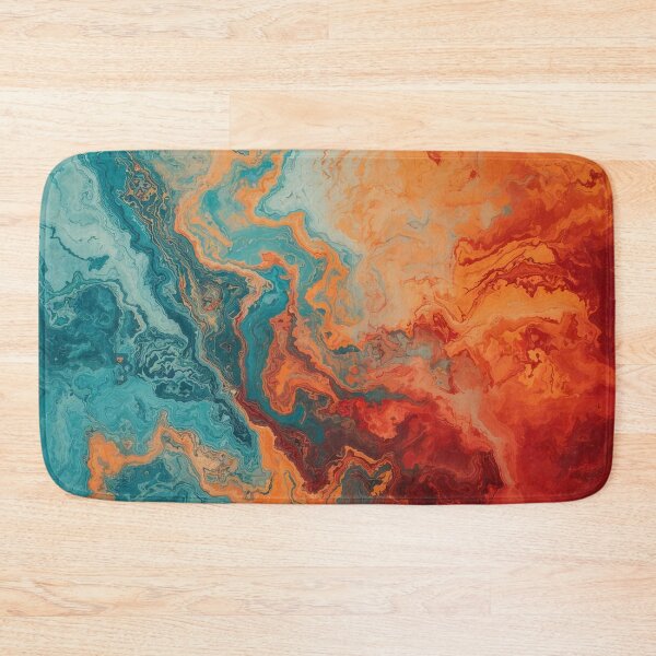 Item preview, Dark copper, orange, and blue marble design designed and sold by Righan Wallace.
