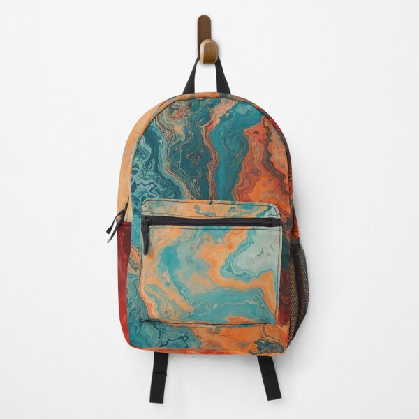 Item preview, Dark copper, orange, and blue marble design designed and sold by Righan Wallace.