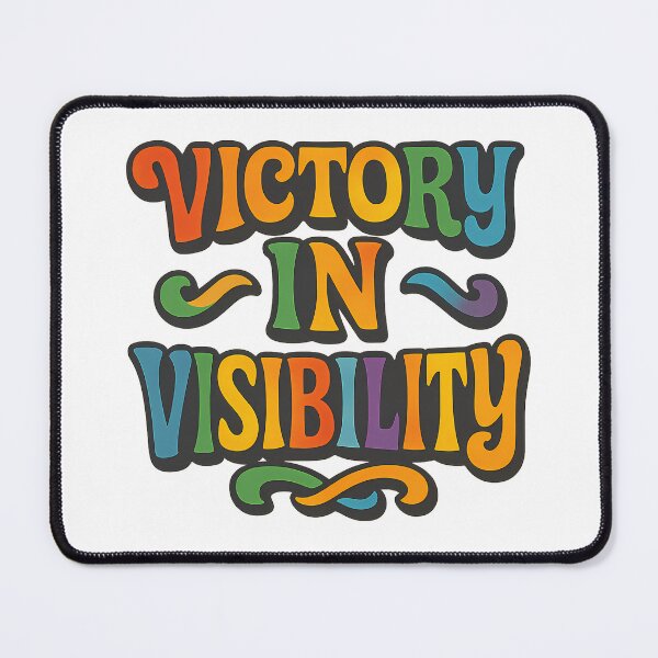 Item preview, Victory in Visibility - Groovy Funky Rainbow Pride Sticker designed and sold by Haus Of Sin.
