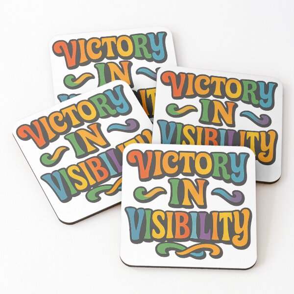 Item preview, Victory in Visibility - Groovy Funky Rainbow Pride Sticker designed and sold by Haus Of Sin.