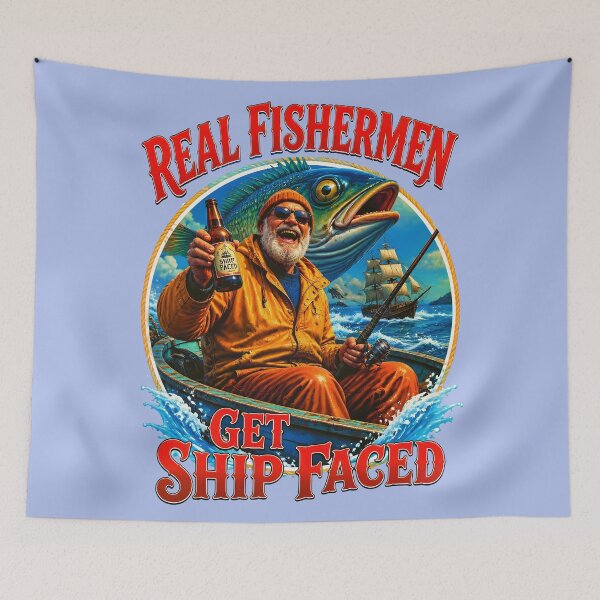 Item preview, REAL FISHERMEN GET SHIP FACED 1 designed and sold by DigitalandPhoto.
