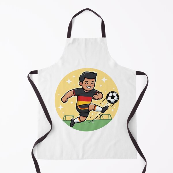 Item preview, Cute Soccer player Icon | Red  Yellow Black Football Jersey designed and sold by Shape Snip Studio.