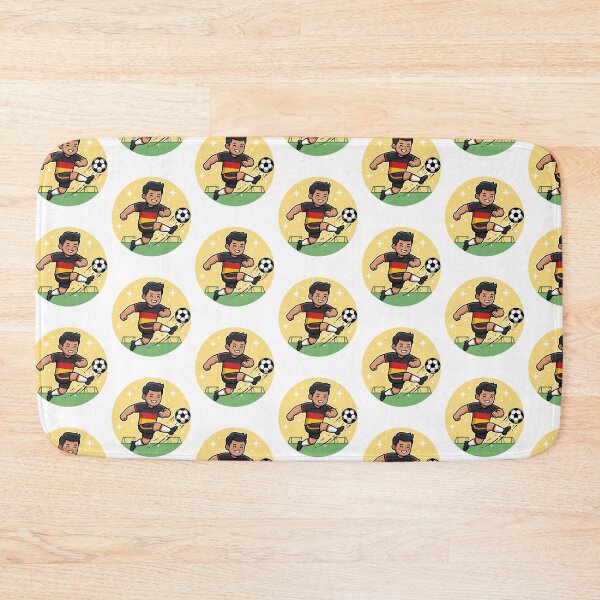 Item preview, Cute Soccer player Icon | Red  Yellow Black Football Jersey designed and sold by Shape Snip Studio.