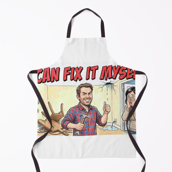 Item preview, I Can Fix It Myself - DIY Disaster Funny Quote Cartoon designed and sold by Petringo.
