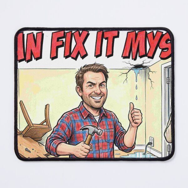 Item preview, I Can Fix It Myself - DIY Disaster Funny Quote Cartoon designed and sold by Petringo.