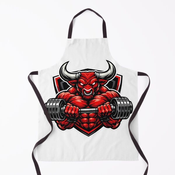 Item preview, Angry Red Bull Bodybuilding Gym Motivation Art designed and sold by Digistore1221.