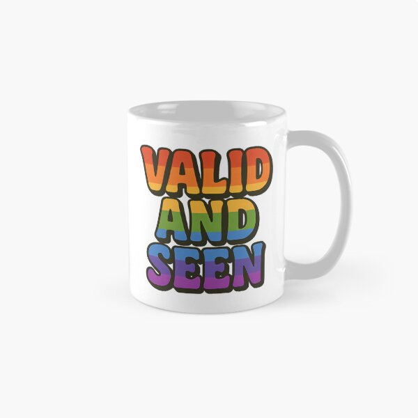 Item preview, Valid and Seen - Bold Rainbow Queer Pride Affirmation Sticker designed and sold by Haus Of Sin.