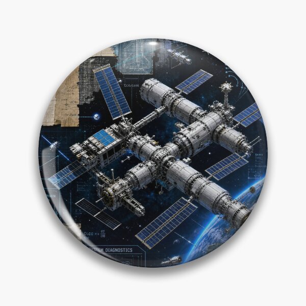 Item preview, Orbital Nexus: Space Station and Satellite Network designed and sold by DarVibe Designs.