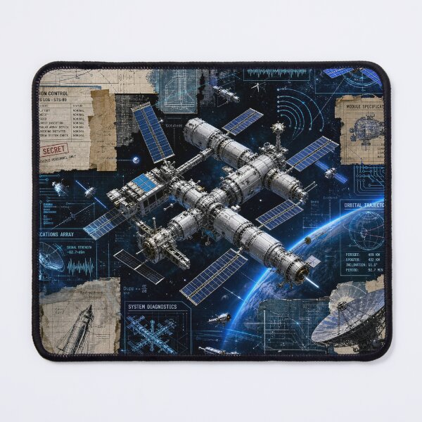 Item preview, Orbital Nexus: Space Station and Satellite Network designed and sold by DarVibe Designs.