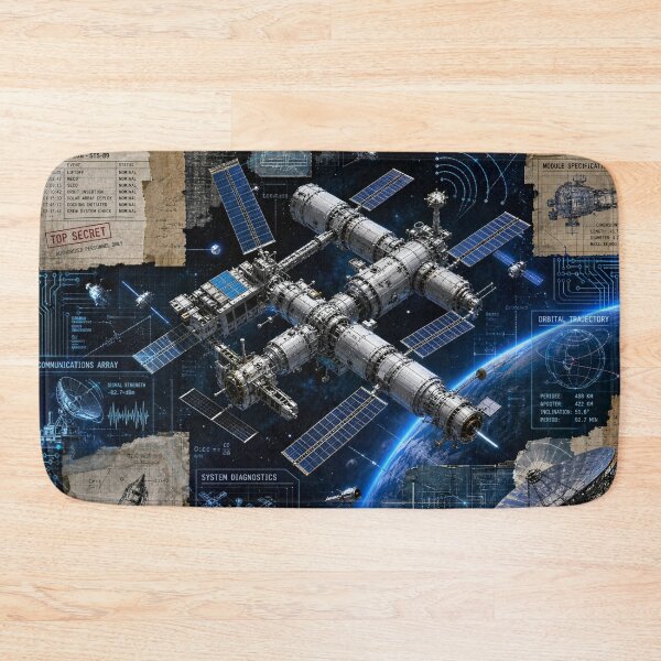 Item preview, Orbital Nexus: Space Station and Satellite Network designed and sold by DarVibe Designs.