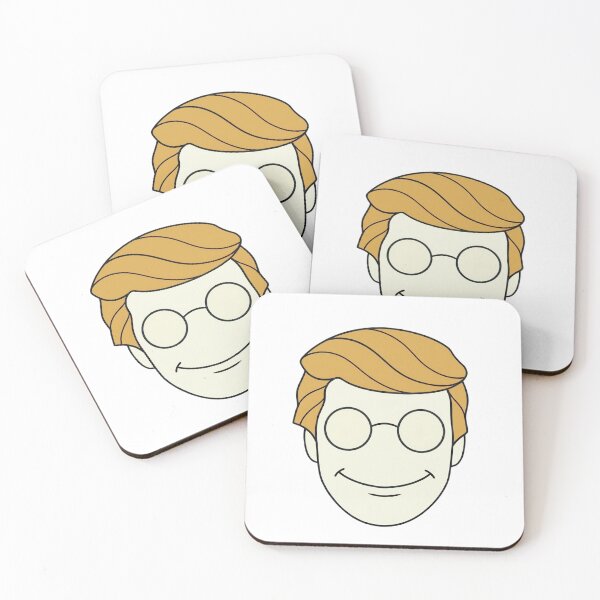 Item preview, Minimalist Smiling Man Glasses Flat Vector designed and sold by Tel A Pet.