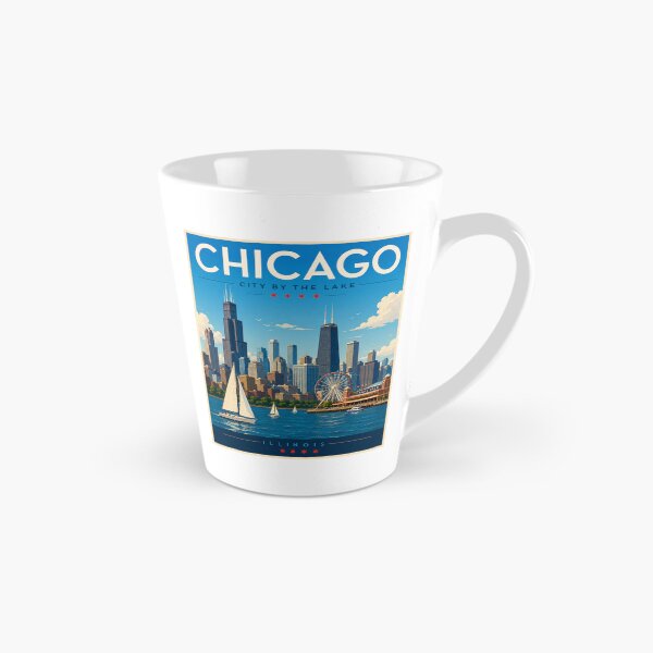 Item preview, Chicago Travel Poster designed and sold by greatlakesimage.