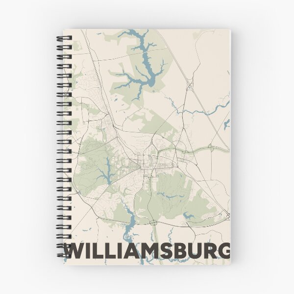 Item preview, Williamsburg Map designed and sold by MapsNerd.