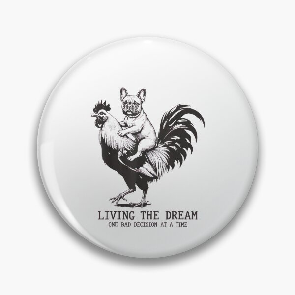 Item preview, Living The Dream One Bad Decision At A Time Frenchie Bulldog designed and sold by Ali-printshop.