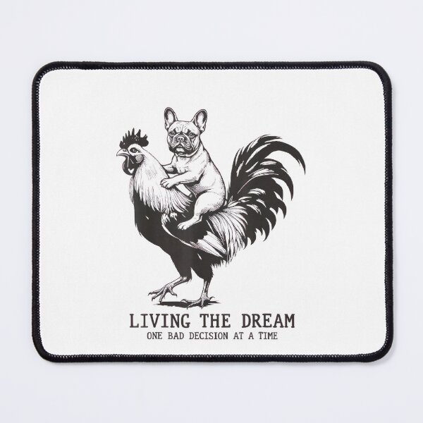Item preview, Living The Dream One Bad Decision At A Time Frenchie Bulldog designed and sold by Ali-printshop.