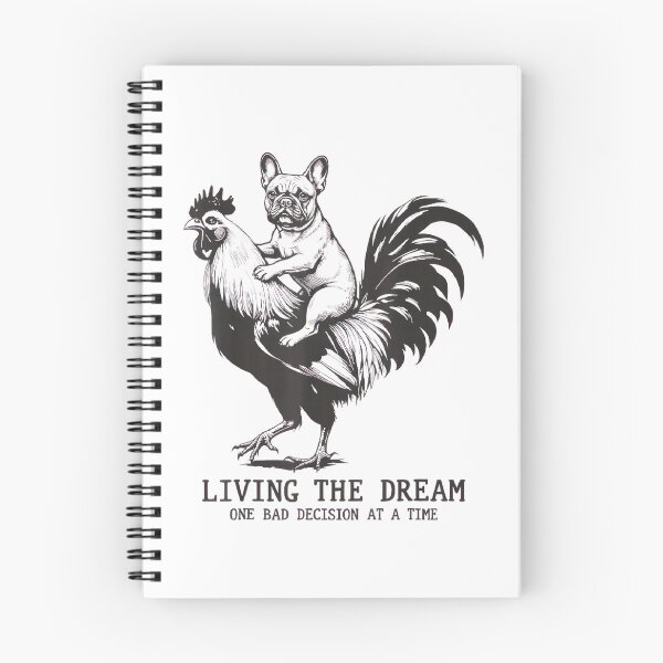 Item preview, Living The Dream One Bad Decision At A Time Frenchie Bulldog designed and sold by Ali-printshop.