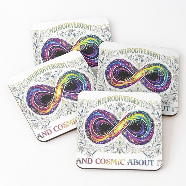 Item preview, Neurodivergent And Cosmic About It — Rainbow Galaxy Infinity designed and sold by PapamooreArt.