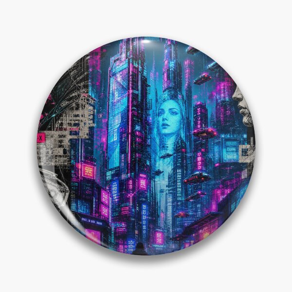 Item preview, Neon Dreams: Cyberpunk Metropolis designed and sold by DarVibe Designs.