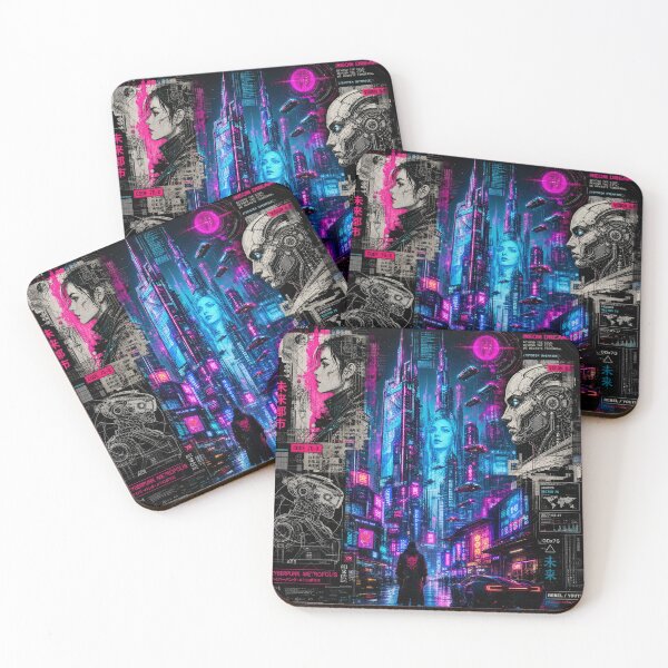 Item preview, Neon Dreams: Cyberpunk Metropolis designed and sold by DarVibe Designs.