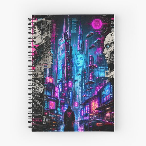 Item preview, Neon Dreams: Cyberpunk Metropolis designed and sold by DarVibe Designs.