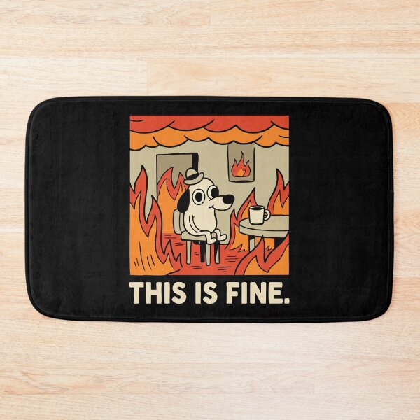 Item preview, Everything Is Fine - Funny Anxiety & Burnout Meme Design Light Version designed and sold by CrownedCanvas.