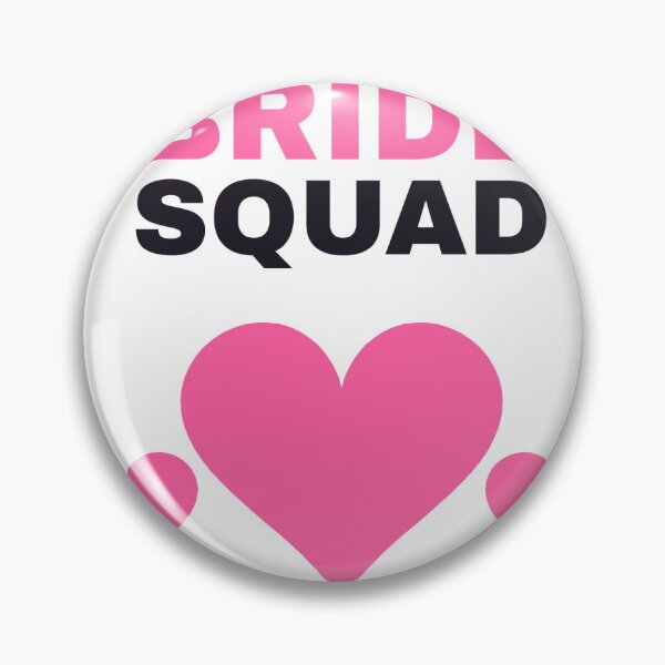 Artikelvorschau, Braut-Squad Junggesellinnenabschied Herz-T-Shirt 004 entworfen und verkauft von Hauptsache Merch.
