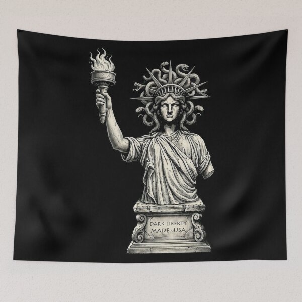 Item preview, Dark Liberty MedUSA - Mythological Statue of Liberty designed and sold by Contrast-Factory.