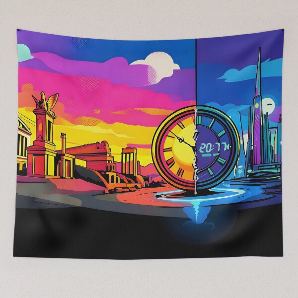 Item preview, Echoes of Time: From Antiquity to Future Metropolis Art designed and sold by Daniela`s shop.