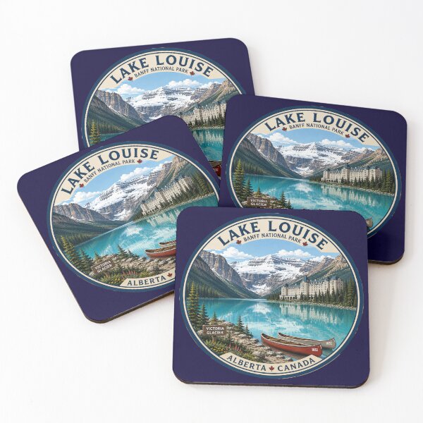 Item preview, Lake Louise Banff National Park Sticker | Alberta Canada Mountain Badge designed and sold by Swanny's Custom T-shirt and Gift Designs.