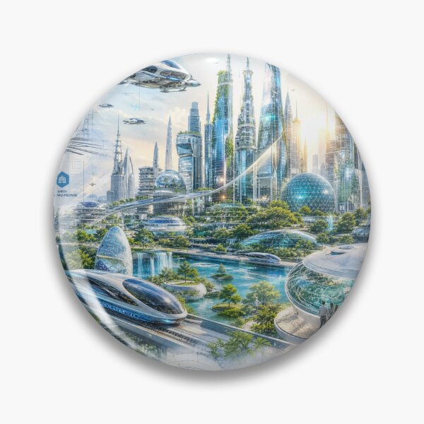 Item preview, Tomorrow's Vision: Sustainable City of the Future designed and sold by DarVibe Designs.