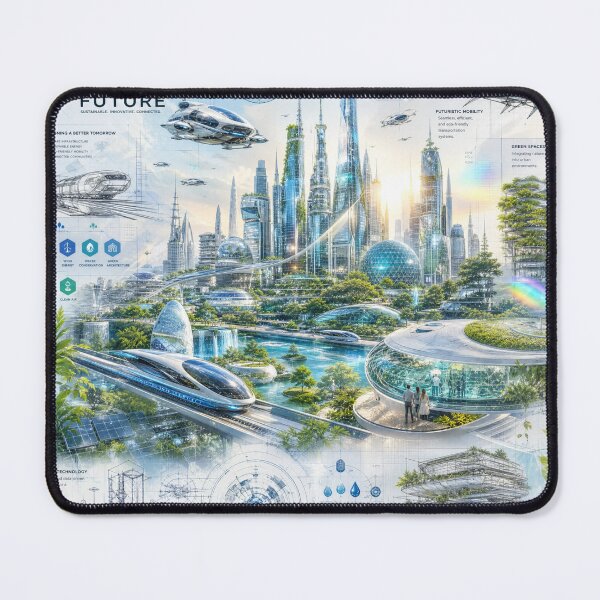 Item preview, Tomorrow's Vision: Sustainable City of the Future designed and sold by DarVibe Designs.