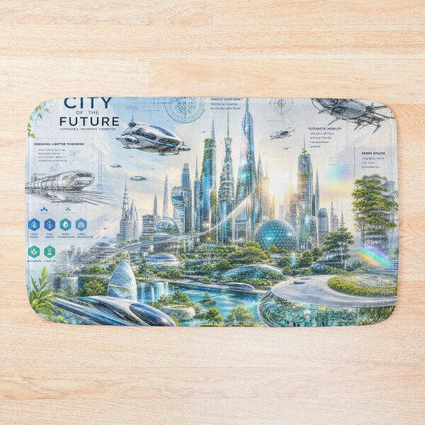 Item preview, Tomorrow's Vision: Sustainable City of the Future designed and sold by DarVibe Designs.