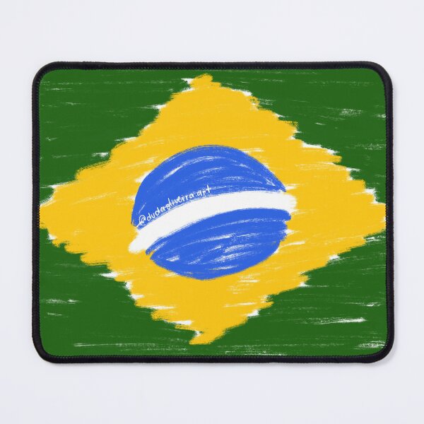 Item preview, Brasil flag crayon texture designed and sold by dudaoliveira.art.