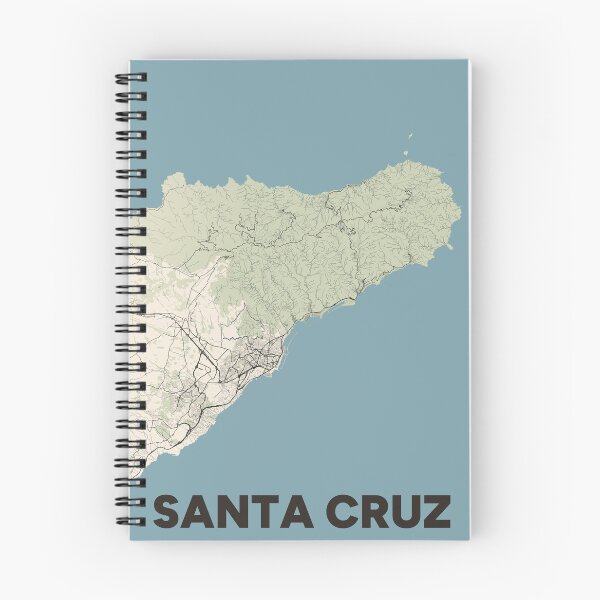 Item preview, Santa Cruz Map designed and sold by MapsNerd.