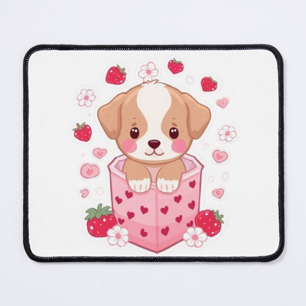 Item preview, Strawberry Puppy Kawaii Sticker designed and sold by Stylestickers55.