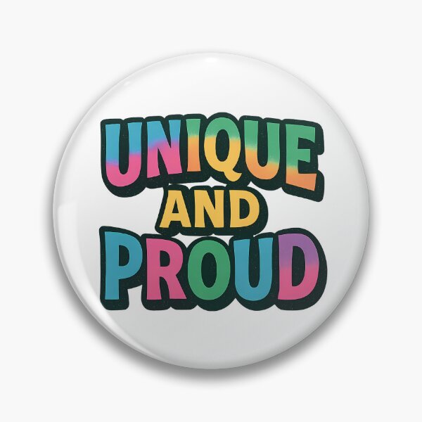 Item preview, Unique and Proud - Bold Vibrant Rainbow Queer Pride designed and sold by Haus Of Sin.