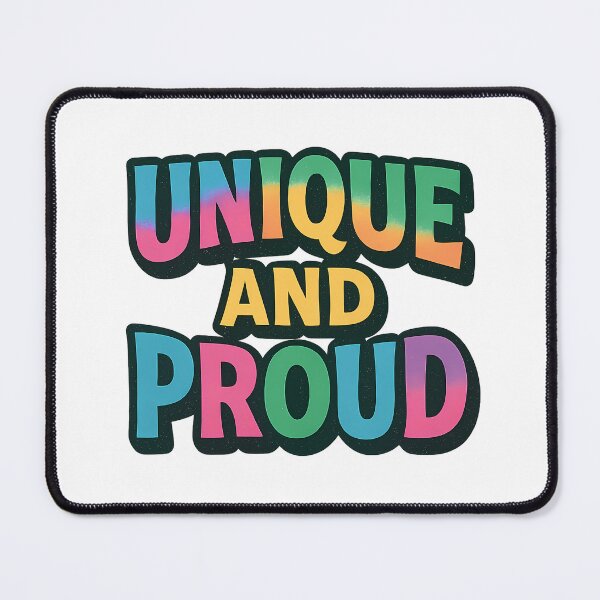 Item preview, Unique and Proud - Bold Vibrant Rainbow Queer Pride designed and sold by Haus Of Sin.