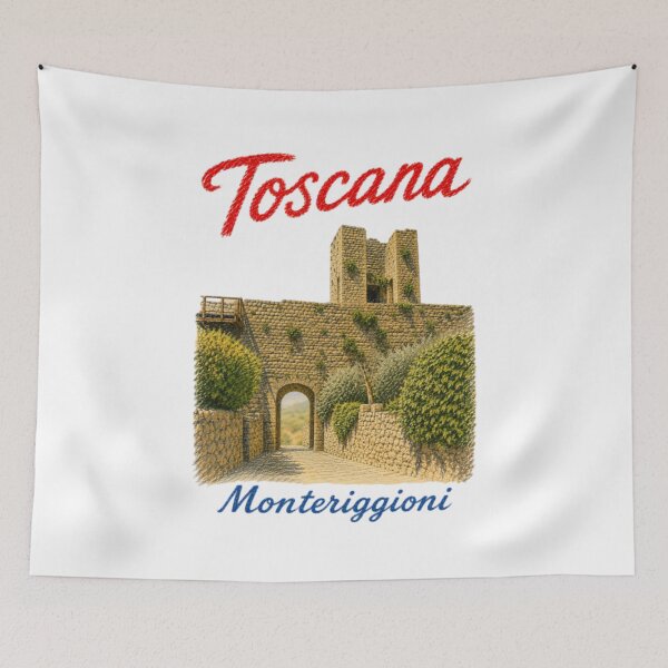 Item preview, Monteriggioni Tuscany Medieval Gate and Ramparts designed and sold by JOANNASKAH.