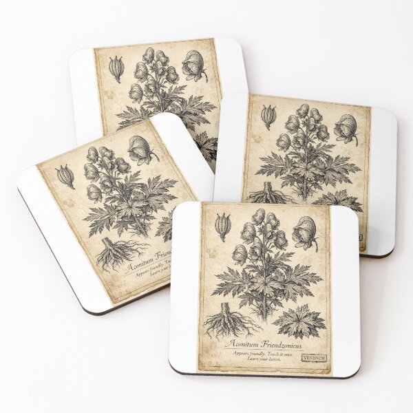 Item preview, Aconitum Friendzonicus Funny Poisonous Plant Victorian Botanical Print Gift designed and sold by Print Loft.