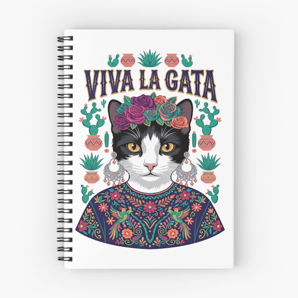 Item preview, Viva La Gata Cat frida kahlo designed and sold by TeeARTHY.