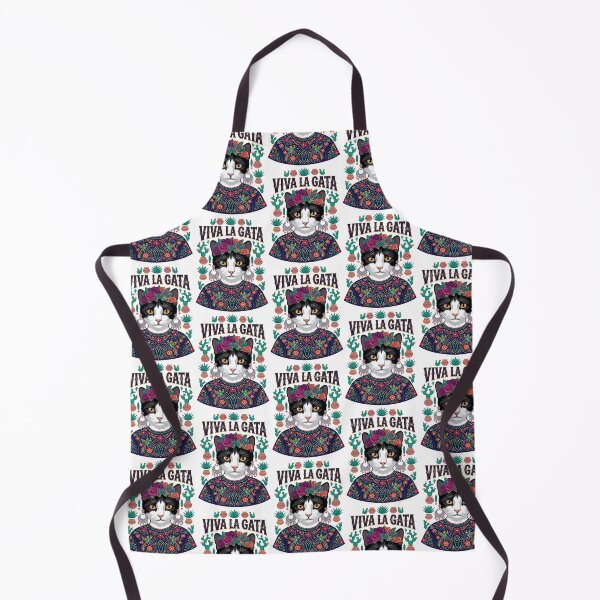 Item preview, Viva La Gata Cat frida kahlo designed and sold by TeeARTHY.