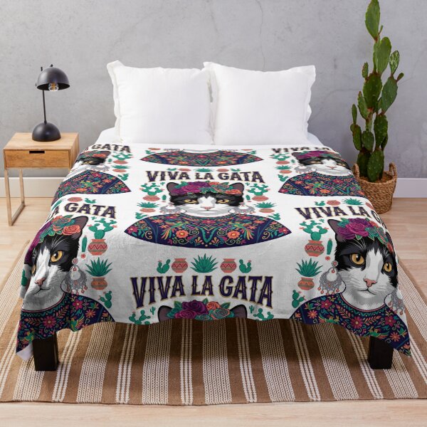 Item preview, Viva La Gata Cat frida kahlo designed and sold by TeeARTHY.