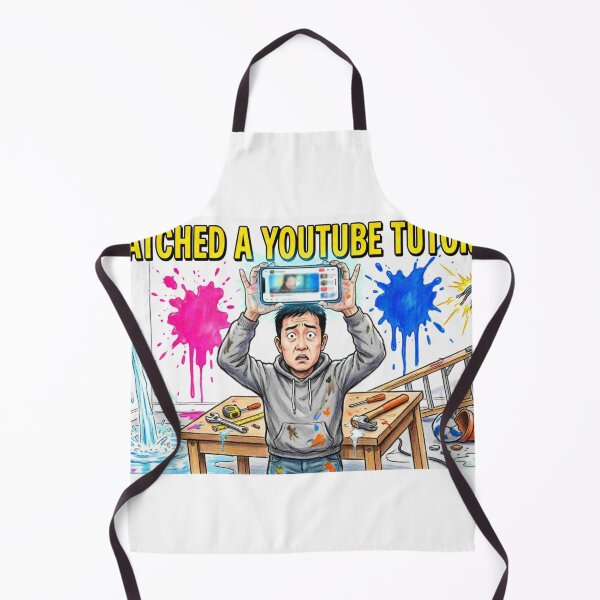 Item preview, I Watched a YouTube Tutorial - DIY Disaster Funny Quote Cartoon designed and sold by Petringo.