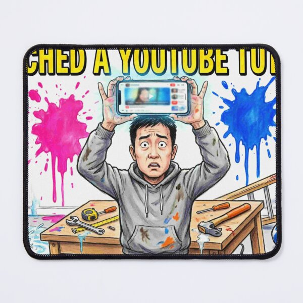 Item preview, I Watched a YouTube Tutorial - DIY Disaster Funny Quote Cartoon designed and sold by Petringo.