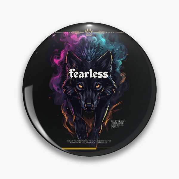 Item preview, Fearless Black Wolf Geometric Style designed and sold by zuczekgti.