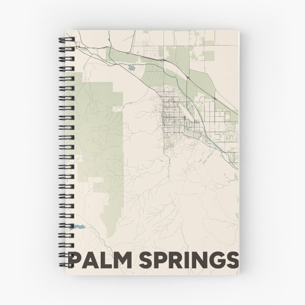Item preview, Palm Springs Map designed and sold by MapsNerd.