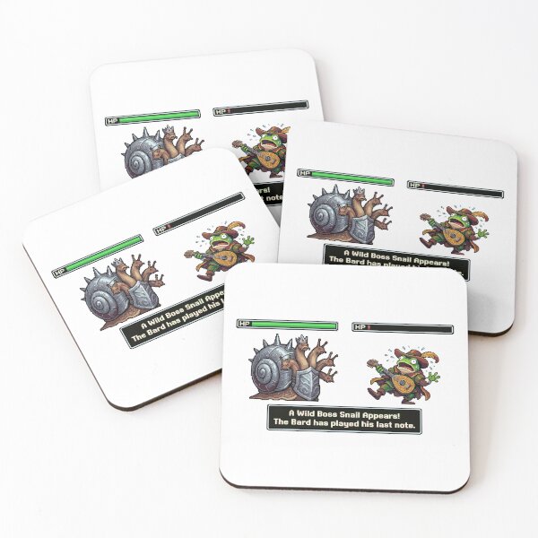 Item preview, The Bard Frog's Last Note - Retro RPG Final Boss Snail designed and sold by Sanistein.