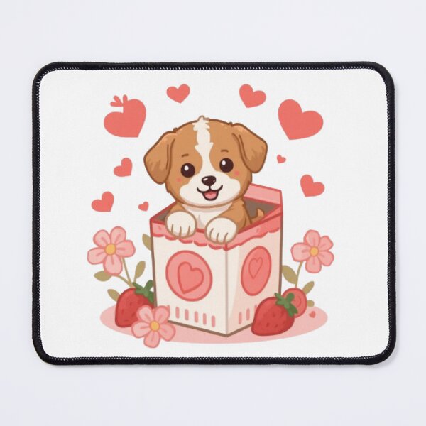 Item preview, Strawberry Puppy Kawaii Sticker designed and sold by Stylestickers55.