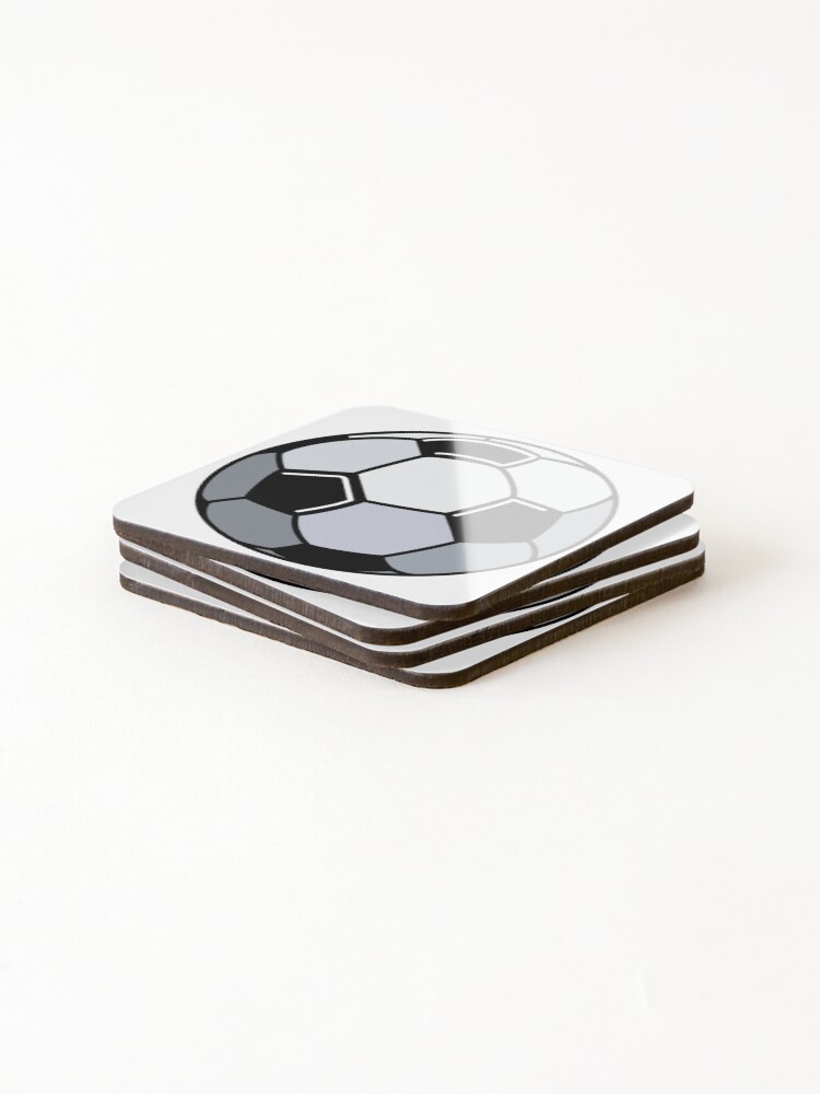 Thumbnail 4 of 5, Coasters (Set of 4), Football Sticker designed and sold by BellaDesignCo.