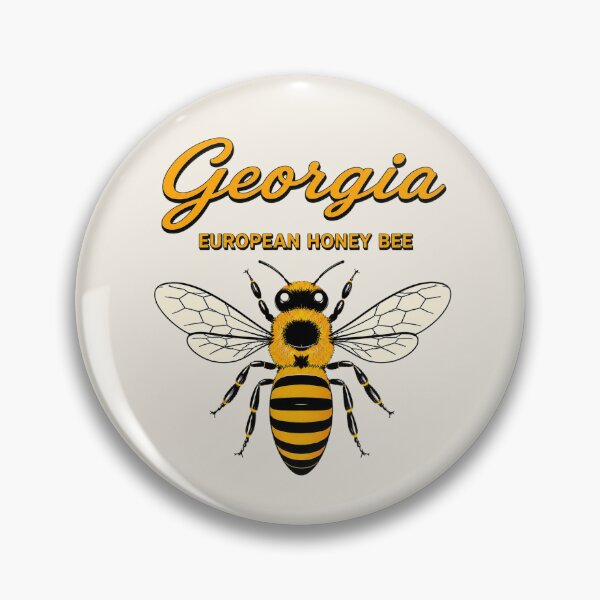 Item preview, Georgia European Honey Bee State Insect Poster designed and sold by The-Drip-Studio.